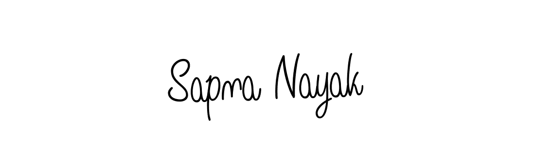 Design your own signature with our free online signature maker. With this signature software, you can create a handwritten (Angelique-Rose-font-FFP) signature for name Sapna Nayak. Sapna Nayak signature style 5 images and pictures png