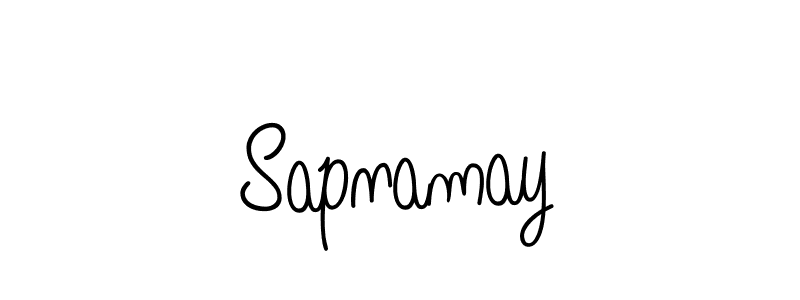 Create a beautiful signature design for name Sapnamay. With this signature (Angelique-Rose-font-FFP) fonts, you can make a handwritten signature for free. Sapnamay signature style 5 images and pictures png