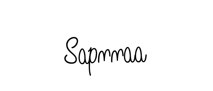 Create a beautiful signature design for name Sapnnaa. With this signature (Angelique-Rose-font-FFP) fonts, you can make a handwritten signature for free. Sapnnaa signature style 5 images and pictures png