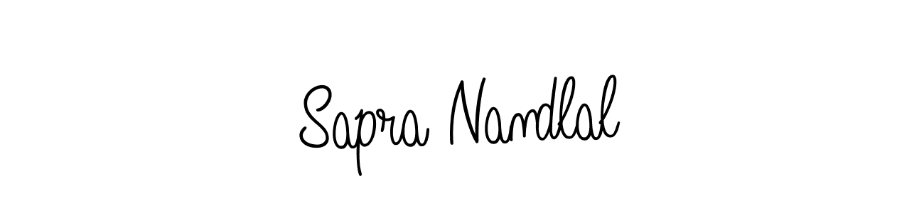 Sapra Nandlal stylish signature style. Best Handwritten Sign (Angelique-Rose-font-FFP) for my name. Handwritten Signature Collection Ideas for my name Sapra Nandlal. Sapra Nandlal signature style 5 images and pictures png