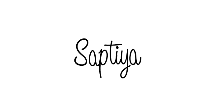 Design your own signature with our free online signature maker. With this signature software, you can create a handwritten (Angelique-Rose-font-FFP) signature for name Saptiya. Saptiya signature style 5 images and pictures png