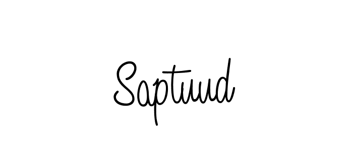 You should practise on your own different ways (Angelique-Rose-font-FFP) to write your name (Saptuud) in signature. don't let someone else do it for you. Saptuud signature style 5 images and pictures png