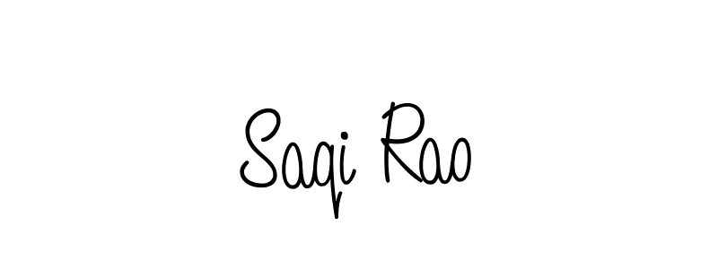 Design your own signature with our free online signature maker. With this signature software, you can create a handwritten (Angelique-Rose-font-FFP) signature for name Saqi Rao. Saqi Rao signature style 5 images and pictures png