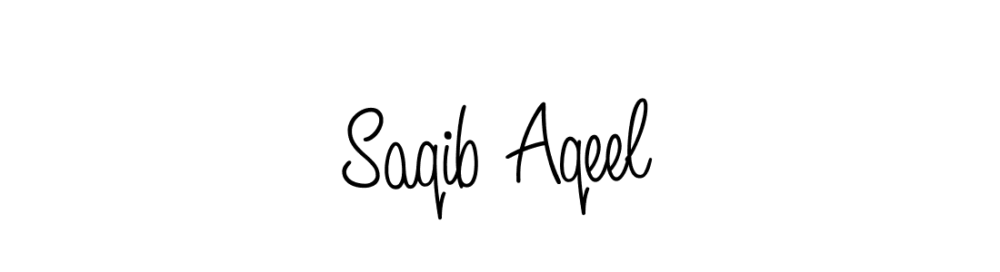 Angelique-Rose-font-FFP is a professional signature style that is perfect for those who want to add a touch of class to their signature. It is also a great choice for those who want to make their signature more unique. Get Saqib Aqeel name to fancy signature for free. Saqib Aqeel signature style 5 images and pictures png