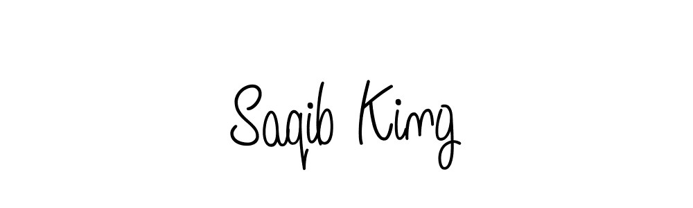 Create a beautiful signature design for name Saqib King. With this signature (Angelique-Rose-font-FFP) fonts, you can make a handwritten signature for free. Saqib King signature style 5 images and pictures png