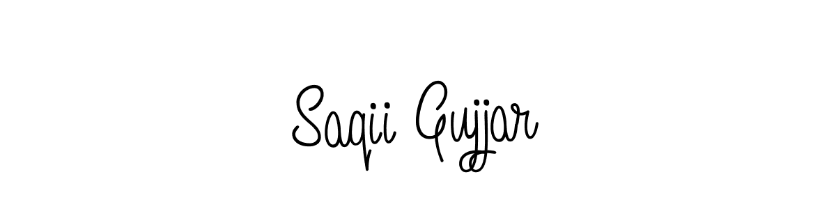 It looks lik you need a new signature style for name Saqii Gujjar. Design unique handwritten (Angelique-Rose-font-FFP) signature with our free signature maker in just a few clicks. Saqii Gujjar signature style 5 images and pictures png