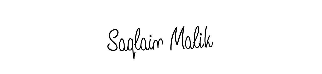 Saqlain Malik stylish signature style. Best Handwritten Sign (Angelique-Rose-font-FFP) for my name. Handwritten Signature Collection Ideas for my name Saqlain Malik. Saqlain Malik signature style 5 images and pictures png