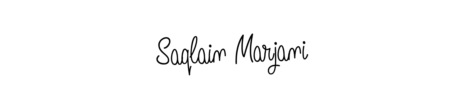 if you are searching for the best signature style for your name Saqlain Marjani. so please give up your signature search. here we have designed multiple signature styles  using Angelique-Rose-font-FFP. Saqlain Marjani signature style 5 images and pictures png