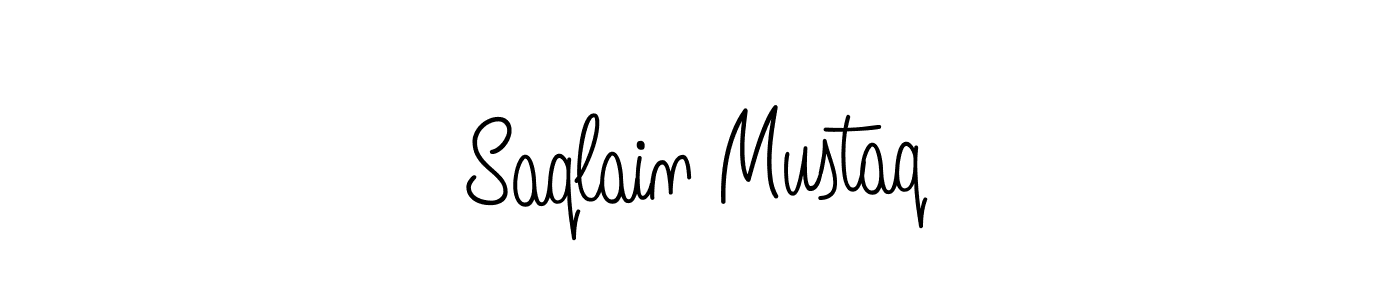 if you are searching for the best signature style for your name Saqlain Mustaq. so please give up your signature search. here we have designed multiple signature styles  using Angelique-Rose-font-FFP. Saqlain Mustaq signature style 5 images and pictures png