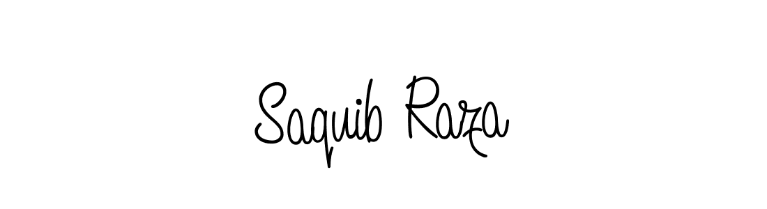 Make a beautiful signature design for name Saquib Raza. With this signature (Angelique-Rose-font-FFP) style, you can create a handwritten signature for free. Saquib Raza signature style 5 images and pictures png