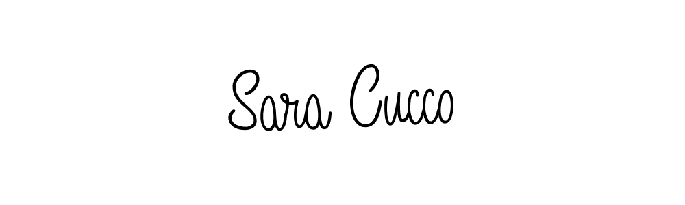 How to make Sara Cucco name signature. Use Angelique-Rose-font-FFP style for creating short signs online. This is the latest handwritten sign. Sara Cucco signature style 5 images and pictures png