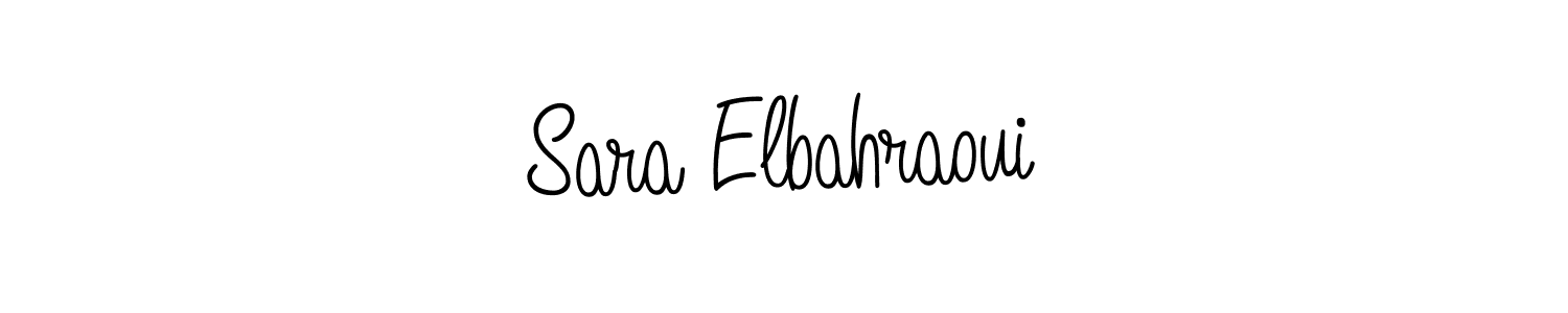 if you are searching for the best signature style for your name Sara Elbahraoui. so please give up your signature search. here we have designed multiple signature styles  using Angelique-Rose-font-FFP. Sara Elbahraoui signature style 5 images and pictures png