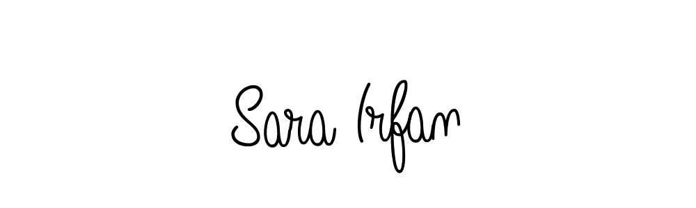 Use a signature maker to create a handwritten signature online. With this signature software, you can design (Angelique-Rose-font-FFP) your own signature for name Sara Irfan. Sara Irfan signature style 5 images and pictures png