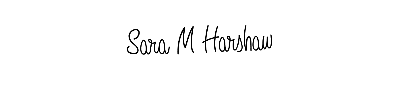 This is the best signature style for the Sara M Harshaw name. Also you like these signature font (Angelique-Rose-font-FFP). Mix name signature. Sara M Harshaw signature style 5 images and pictures png