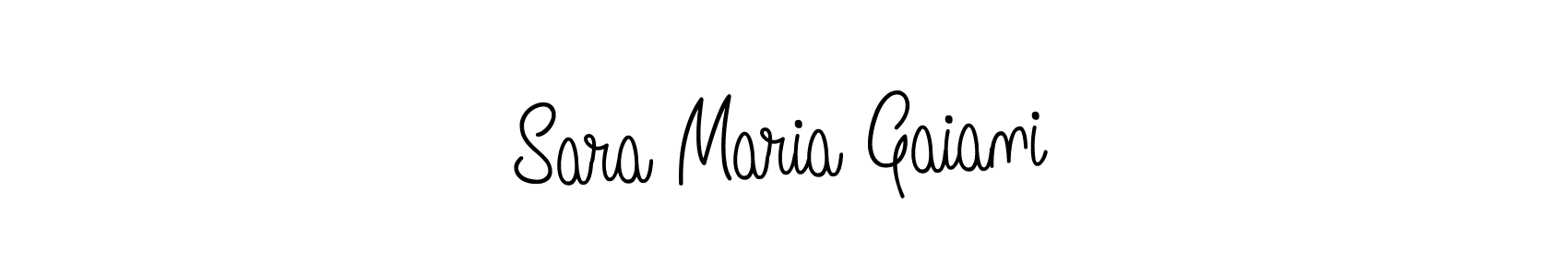 Sara Maria Gaiani stylish signature style. Best Handwritten Sign (Angelique-Rose-font-FFP) for my name. Handwritten Signature Collection Ideas for my name Sara Maria Gaiani. Sara Maria Gaiani signature style 5 images and pictures png