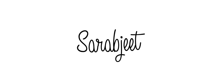 Use a signature maker to create a handwritten signature online. With this signature software, you can design (Angelique-Rose-font-FFP) your own signature for name Sarabjeet. Sarabjeet signature style 5 images and pictures png