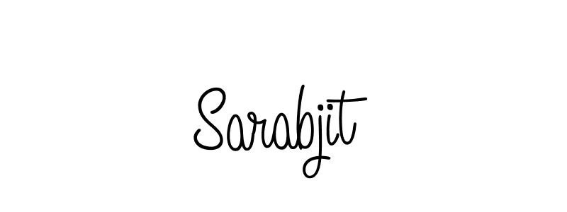 Use a signature maker to create a handwritten signature online. With this signature software, you can design (Angelique-Rose-font-FFP) your own signature for name Sarabjit. Sarabjit signature style 5 images and pictures png