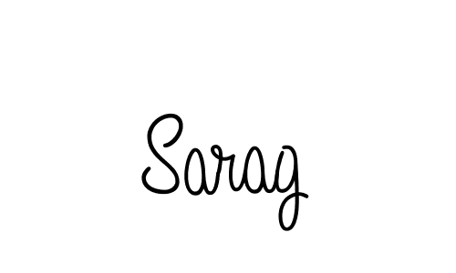 How to make Sarag name signature. Use Angelique-Rose-font-FFP style for creating short signs online. This is the latest handwritten sign. Sarag signature style 5 images and pictures png
