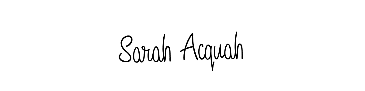Design your own signature with our free online signature maker. With this signature software, you can create a handwritten (Angelique-Rose-font-FFP) signature for name Sarah Acquah. Sarah Acquah signature style 5 images and pictures png