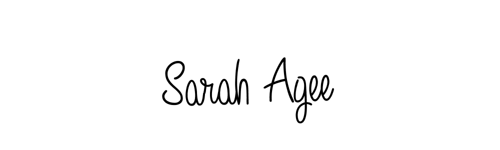 You should practise on your own different ways (Angelique-Rose-font-FFP) to write your name (Sarah Agee) in signature. don't let someone else do it for you. Sarah Agee signature style 5 images and pictures png