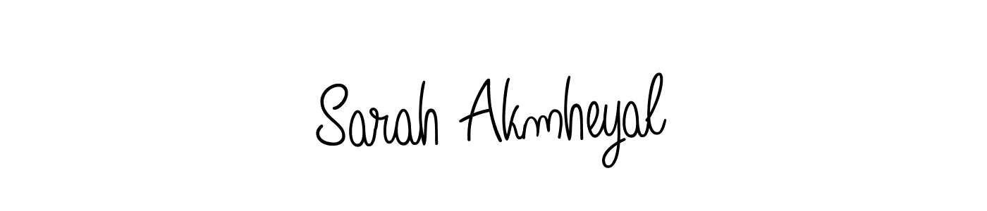 You can use this online signature creator to create a handwritten signature for the name Sarah Akmheyal. This is the best online autograph maker. Sarah Akmheyal signature style 5 images and pictures png