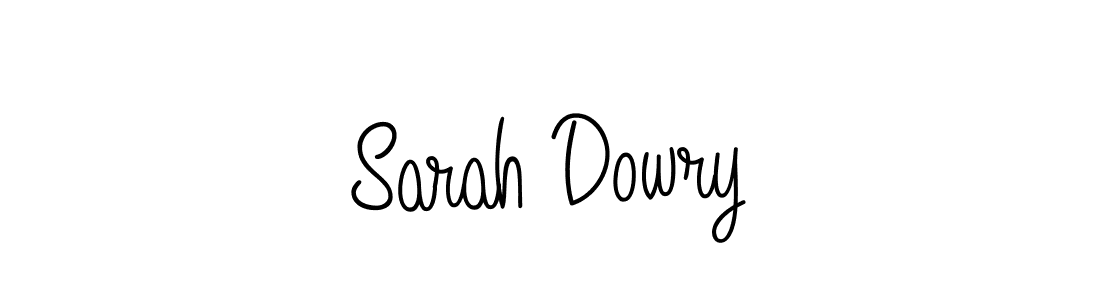 Use a signature maker to create a handwritten signature online. With this signature software, you can design (Angelique-Rose-font-FFP) your own signature for name Sarah Dowry. Sarah Dowry signature style 5 images and pictures png