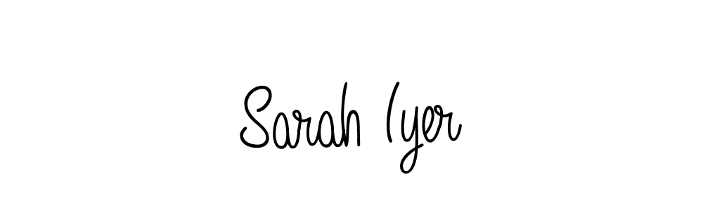 Use a signature maker to create a handwritten signature online. With this signature software, you can design (Angelique-Rose-font-FFP) your own signature for name Sarah Iyer. Sarah Iyer signature style 5 images and pictures png
