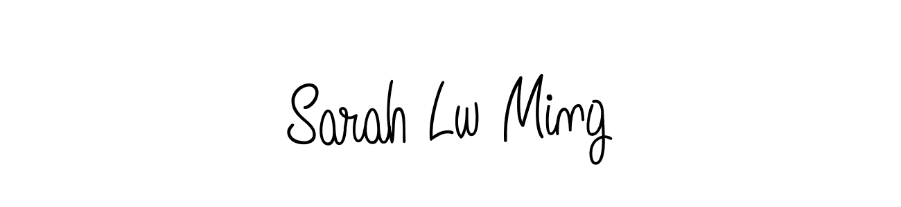 Best and Professional Signature Style for Sarah Lw Ming. Angelique-Rose-font-FFP Best Signature Style Collection. Sarah Lw Ming signature style 5 images and pictures png