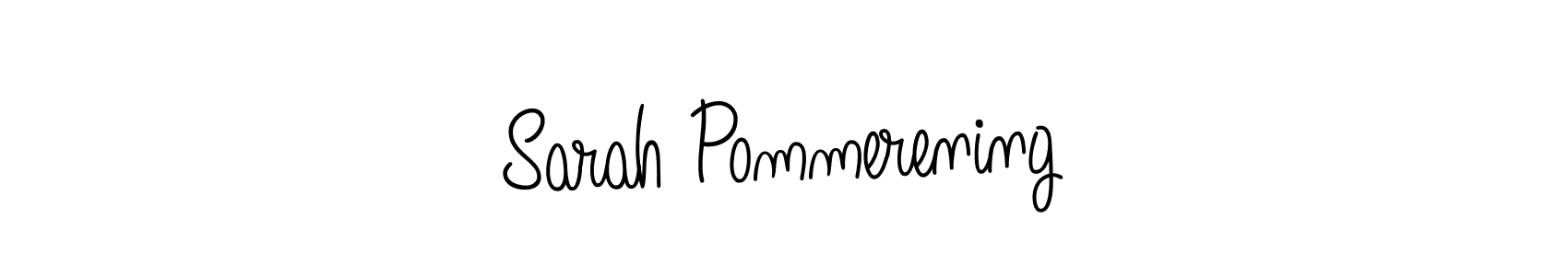 Sarah Pommerening stylish signature style. Best Handwritten Sign (Angelique-Rose-font-FFP) for my name. Handwritten Signature Collection Ideas for my name Sarah Pommerening. Sarah Pommerening signature style 5 images and pictures png