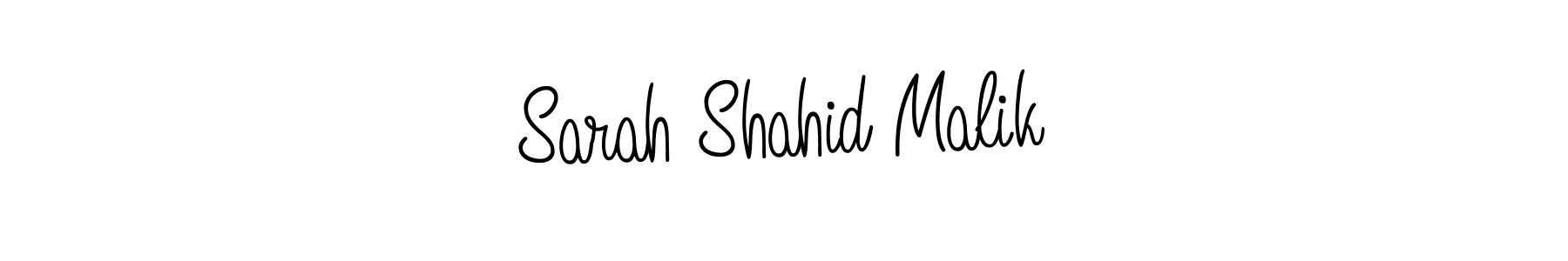 Also we have Sarah Shahid Malik name is the best signature style. Create professional handwritten signature collection using Angelique-Rose-font-FFP autograph style. Sarah Shahid Malik signature style 5 images and pictures png