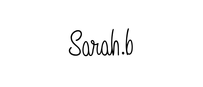 Create a beautiful signature design for name Sarah.b. With this signature (Angelique-Rose-font-FFP) fonts, you can make a handwritten signature for free. Sarah.b signature style 5 images and pictures png