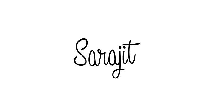 Sarajit stylish signature style. Best Handwritten Sign (Angelique-Rose-font-FFP) for my name. Handwritten Signature Collection Ideas for my name Sarajit. Sarajit signature style 5 images and pictures png