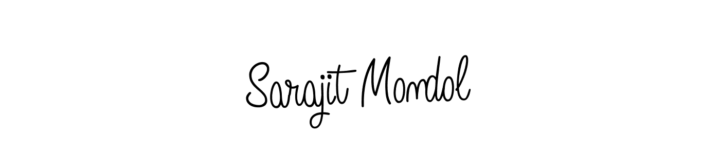 How to make Sarajit Mondol name signature. Use Angelique-Rose-font-FFP style for creating short signs online. This is the latest handwritten sign. Sarajit Mondol signature style 5 images and pictures png