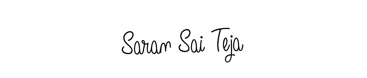 Also we have Saran Sai Teja name is the best signature style. Create professional handwritten signature collection using Angelique-Rose-font-FFP autograph style. Saran Sai Teja signature style 5 images and pictures png