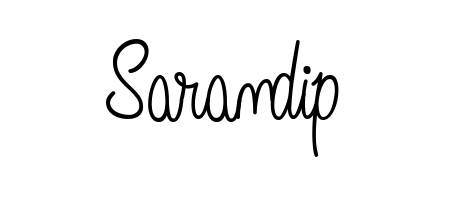 Master the art of signing with Sarandip written in fluent Angelique-Rose-font-FFP script. A great template to practice and refine your handwriting. Sarandip signature style 5 images and pictures png
