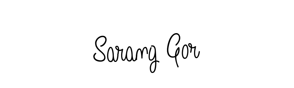 Create a beautiful signature design for name Sarang Gor. With this signature (Angelique-Rose-font-FFP) fonts, you can make a handwritten signature for free. Sarang Gor signature style 5 images and pictures png