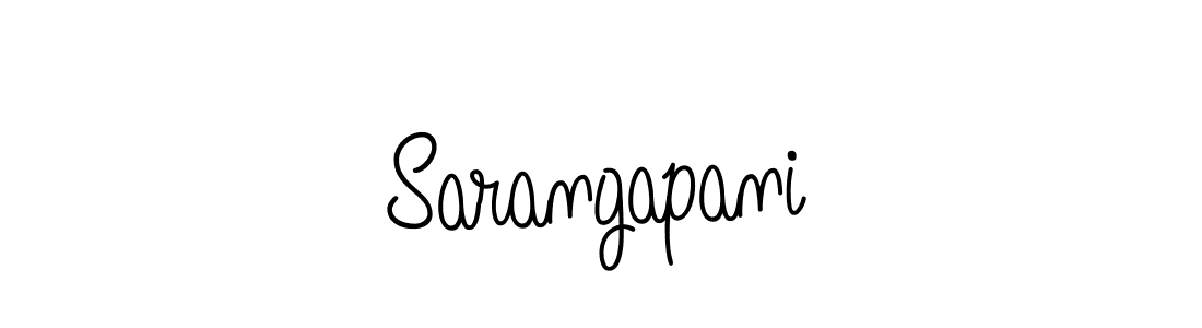 Make a beautiful signature design for name Sarangapani. With this signature (Angelique-Rose-font-FFP) style, you can create a handwritten signature for free. Sarangapani signature style 5 images and pictures png