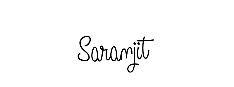 Design your own signature with our free online signature maker. With this signature software, you can create a handwritten (Angelique-Rose-font-FFP) signature for name Saranjit. Saranjit signature style 5 images and pictures png