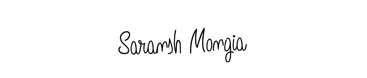 How to Draw Saransh Mongia signature style? Angelique-Rose-font-FFP is a latest design signature styles for name Saransh Mongia. Saransh Mongia signature style 5 images and pictures png