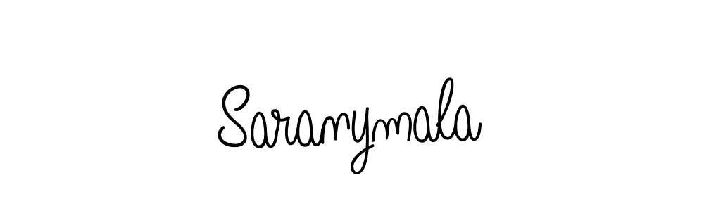 How to make Saranymala name signature. Use Angelique-Rose-font-FFP style for creating short signs online. This is the latest handwritten sign. Saranymala signature style 5 images and pictures png