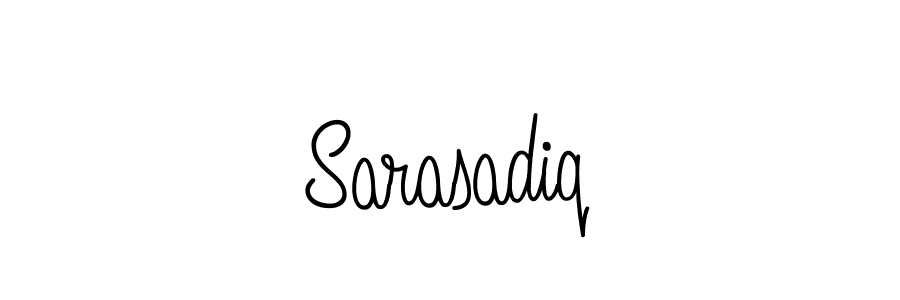 Also You can easily find your signature by using the search form. We will create Sarasadiq name handwritten signature images for you free of cost using Angelique-Rose-font-FFP sign style. Sarasadiq signature style 5 images and pictures png