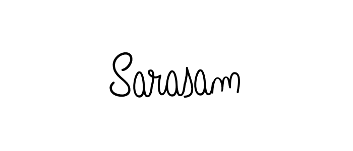 Use a signature maker to create a handwritten signature online. With this signature software, you can design (Angelique-Rose-font-FFP) your own signature for name Sarasam. Sarasam signature style 5 images and pictures png