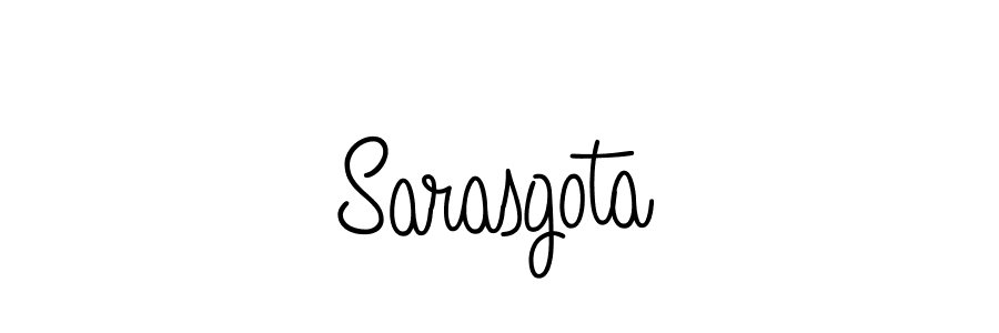 You should practise on your own different ways (Angelique-Rose-font-FFP) to write your name (Sarasgota) in signature. don't let someone else do it for you. Sarasgota signature style 5 images and pictures png