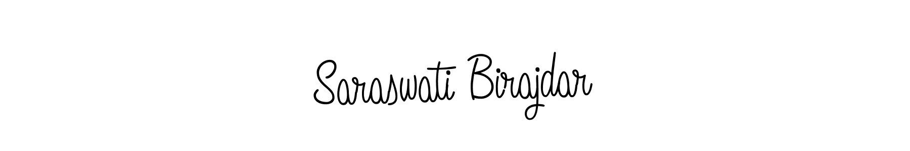 The best way (Angelique-Rose-font-FFP) to make a short signature is to pick only two or three words in your name. The name Saraswati Birajdar include a total of six letters. For converting this name. Saraswati Birajdar signature style 5 images and pictures png