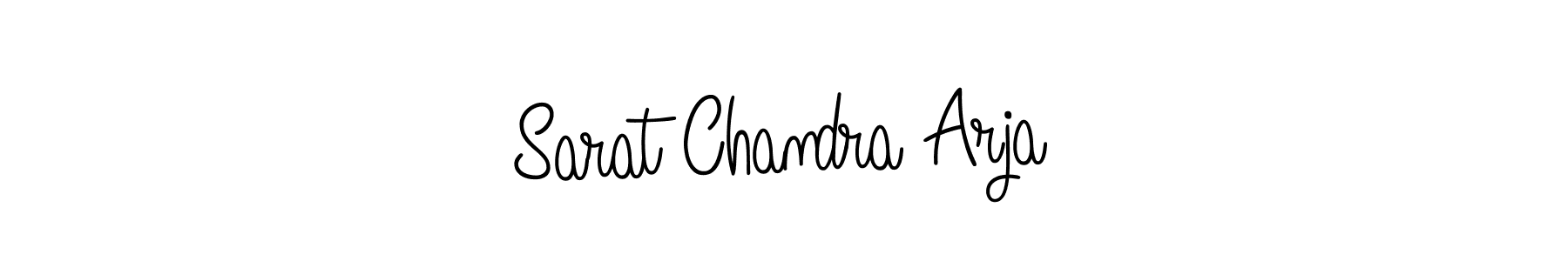 Design your own signature with our free online signature maker. With this signature software, you can create a handwritten (Angelique-Rose-font-FFP) signature for name Sarat Chandra Arja. Sarat Chandra Arja signature style 5 images and pictures png