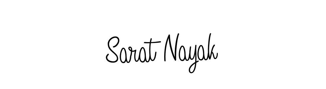 The best way (Angelique-Rose-font-FFP) to make a short signature is to pick only two or three words in your name. The name Sarat Nayak include a total of six letters. For converting this name. Sarat Nayak signature style 5 images and pictures png