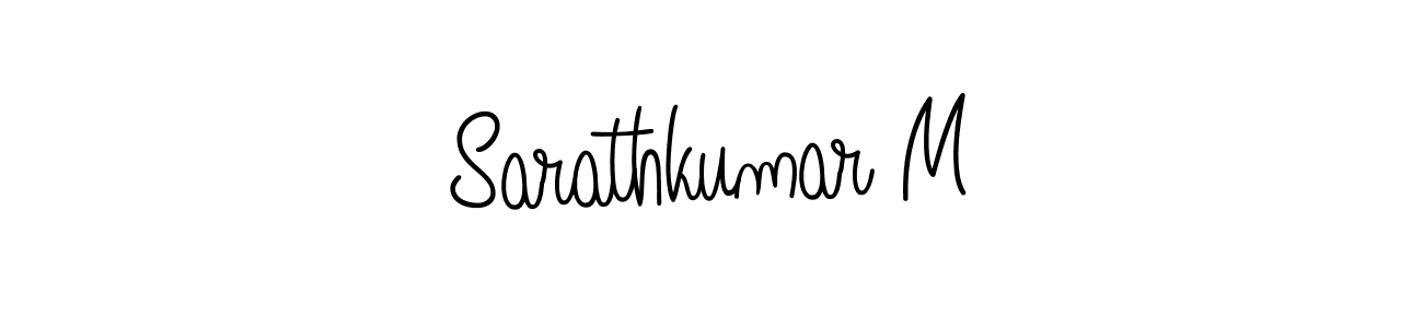 Make a beautiful signature design for name Sarathkumar M. With this signature (Angelique-Rose-font-FFP) style, you can create a handwritten signature for free. Sarathkumar M signature style 5 images and pictures png