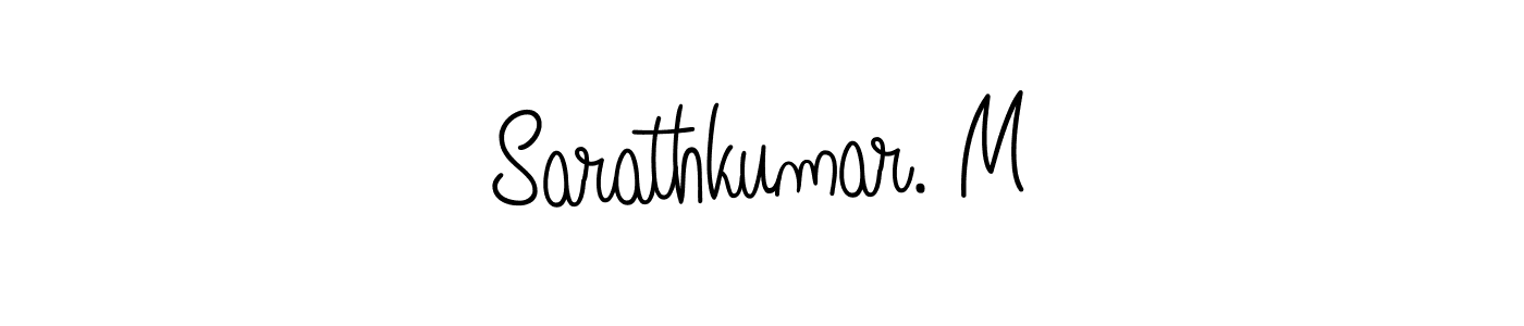Use a signature maker to create a handwritten signature online. With this signature software, you can design (Angelique-Rose-font-FFP) your own signature for name Sarathkumar. M. Sarathkumar. M signature style 5 images and pictures png