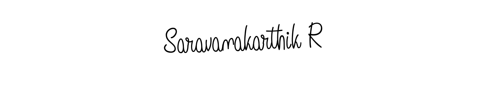 How to make Saravanakarthik R signature? Angelique-Rose-font-FFP is a professional autograph style. Create handwritten signature for Saravanakarthik R name. Saravanakarthik R signature style 5 images and pictures png