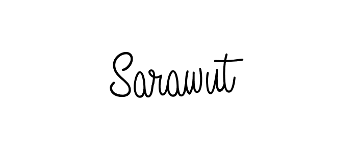 You should practise on your own different ways (Angelique-Rose-font-FFP) to write your name (Sarawut) in signature. don't let someone else do it for you. Sarawut signature style 5 images and pictures png